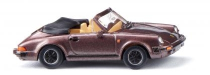Wiking 016204 - H0 - Porsche 911 SC Cabrio - metallic rauchquarz